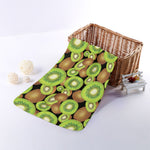 Watercolor Kiwi Pattern Print Towel