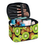 Watercolor Kiwi Pattern Print Travel Makeup Bag