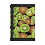 Watercolor Kiwi Pattern Print Trifold Wallet