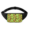 Watercolor Kiwi Pattern Print Waist Bag