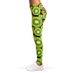 Watercolor Kiwi Pattern Print Women's Leggings