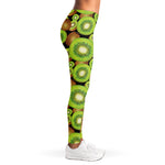Watercolor Kiwi Pattern Print Women's Leggings