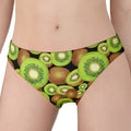 Watercolor Kiwi Pattern Print Women's Panties