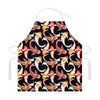 Watercolor Koi Carp Fish Pattern Print Adjustable Apron