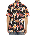 Watercolor Koi Carp Fish Pattern Print Aloha Shirt