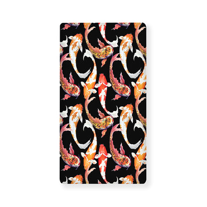 Watercolor Koi Carp Fish Pattern Print Baby Crib Sheet