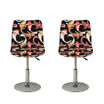 Watercolor Koi Carp Fish Pattern Print Bar Stool Covers