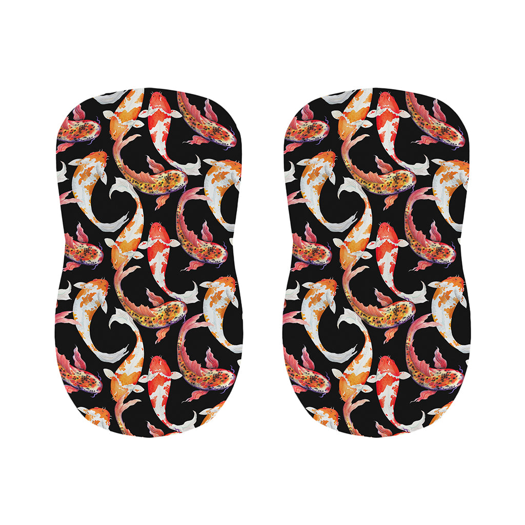Watercolor Koi Carp Fish Pattern Print Bar Stool Covers