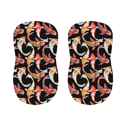 Watercolor Koi Carp Fish Pattern Print Bar Stool Covers