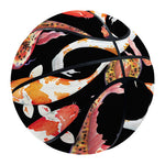 Watercolor Koi Carp Fish Pattern Print Basketball