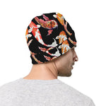 Watercolor Koi Carp Fish Pattern Print Beanie