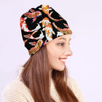Watercolor Koi Carp Fish Pattern Print Beanie