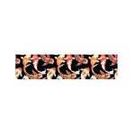 Watercolor Koi Carp Fish Pattern Print Bed Runner