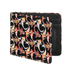 Watercolor Koi Carp Fish Pattern Print Bifold Wallet