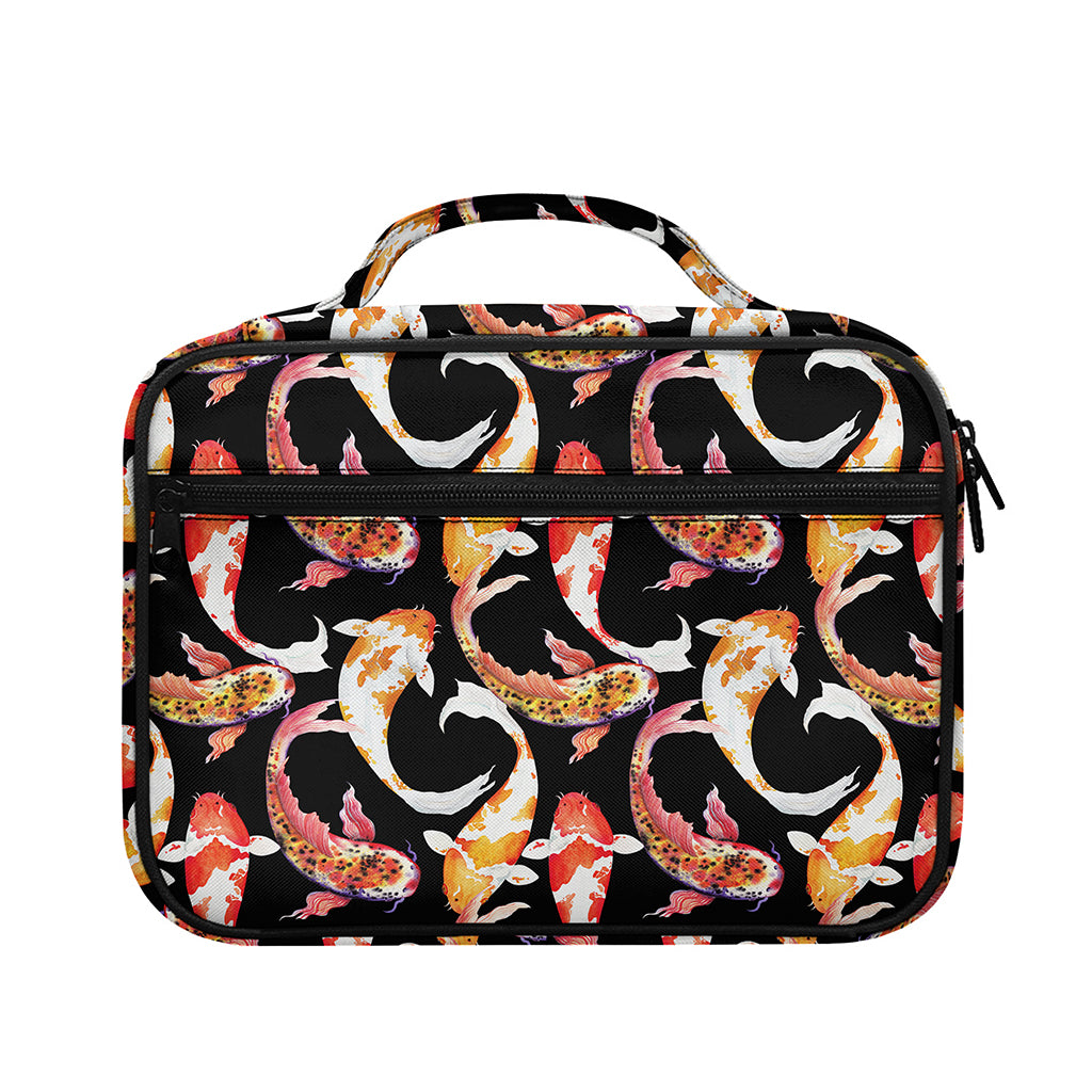 Watercolor Koi Carp Fish Pattern Print Briefcase Bible Bag