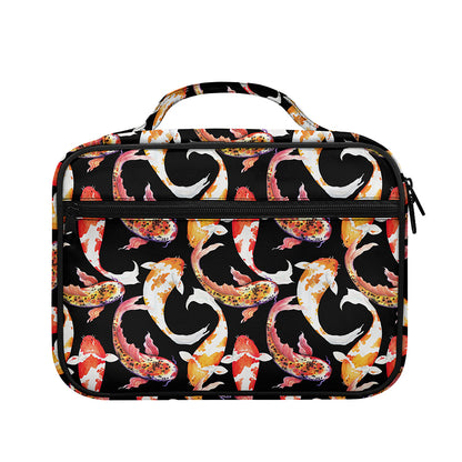 Watercolor Koi Carp Fish Pattern Print Briefcase Bible Bag