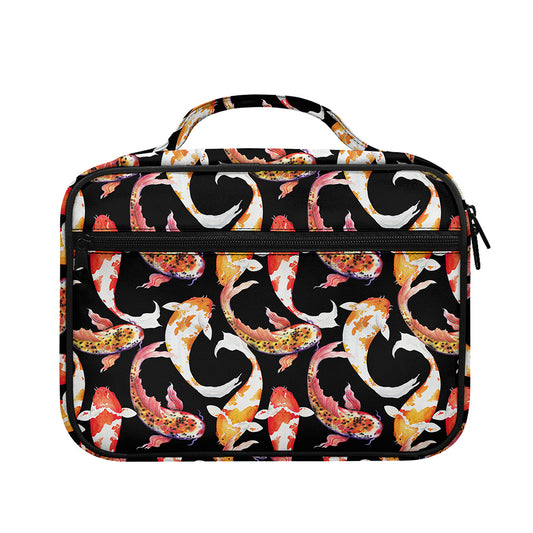 Watercolor Koi Carp Fish Pattern Print Briefcase Bible Bag
