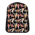 Watercolor Koi Carp Fish Pattern Print Casual Backpack