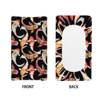 Watercolor Koi Carp Fish Pattern Print Changing Pad Cover