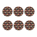 Watercolor Koi Carp Fish Pattern Print Coaster Set