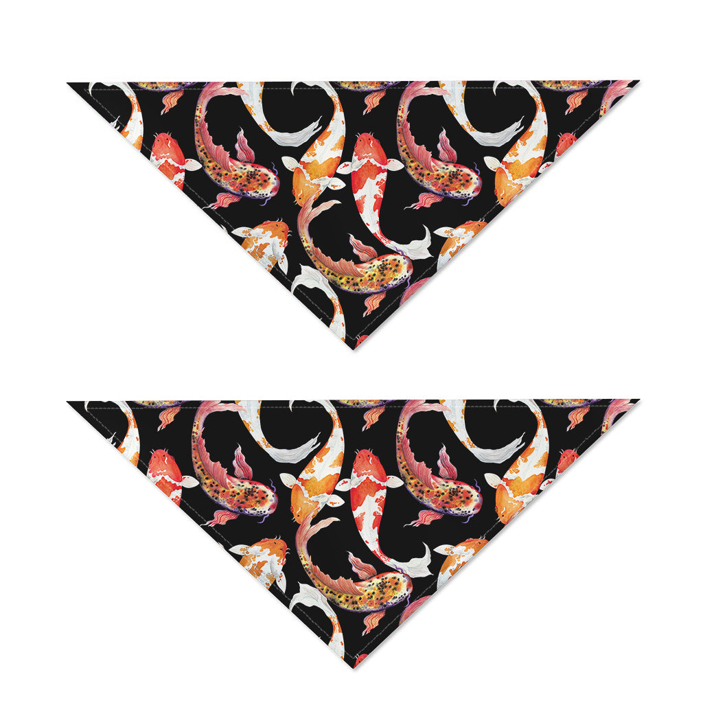 Watercolor Koi Carp Fish Pattern Print Dog Bandana