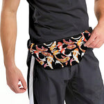 Watercolor Koi Carp Fish Pattern Print Fanny Pack