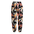 Watercolor Koi Carp Fish Pattern Print Fleece Lined Knit Pants