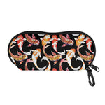 Watercolor Koi Carp Fish Pattern Print Glasses Case