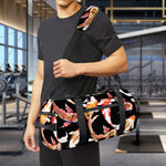 Watercolor Koi Carp Fish Pattern Print Gym Bag