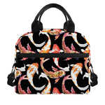 Watercolor Koi Carp Fish Pattern Print Insulated Lunch Bag