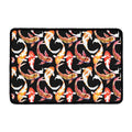 Watercolor Koi Carp Fish Pattern Print Kitchen Mat