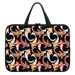 Watercolor Koi Carp Fish Pattern Print Laptop Sleeve With Handle