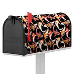 Watercolor Koi Carp Fish Pattern Print Mailbox Cover