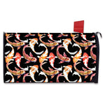 Watercolor Koi Carp Fish Pattern Print Mailbox Cover