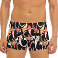 Watercolor Koi Carp Fish Pattern Print Men's Short Boxer Briefs