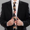 Watercolor Koi Carp Fish Pattern Print Necktie