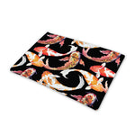 Watercolor Koi Carp Fish Pattern Print Pet Cooling Mat Cover