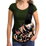 Watercolor Koi Carp Fish Pattern Print Pet Sling Carrier