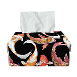 Watercolor Koi Carp Fish Pattern Print Rectangle Tissue Box Cover