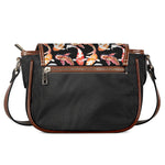 Watercolor Koi Carp Fish Pattern Print Saddle Bag
