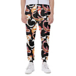 Watercolor Koi Carp Fish Pattern Print Scuba Joggers