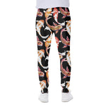 Watercolor Koi Carp Fish Pattern Print Scuba Joggers