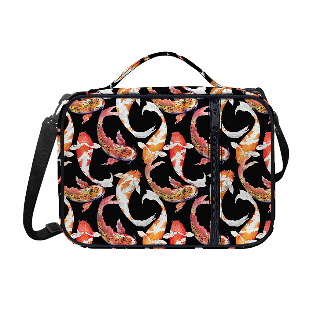 Watercolor Koi Carp Fish Pattern Print Shoulder Strap Bible Bag