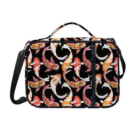Watercolor Koi Carp Fish Pattern Print Shoulder Strap Bible Bag