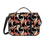 Watercolor Koi Carp Fish Pattern Print Shoulder Strap Bible Bag