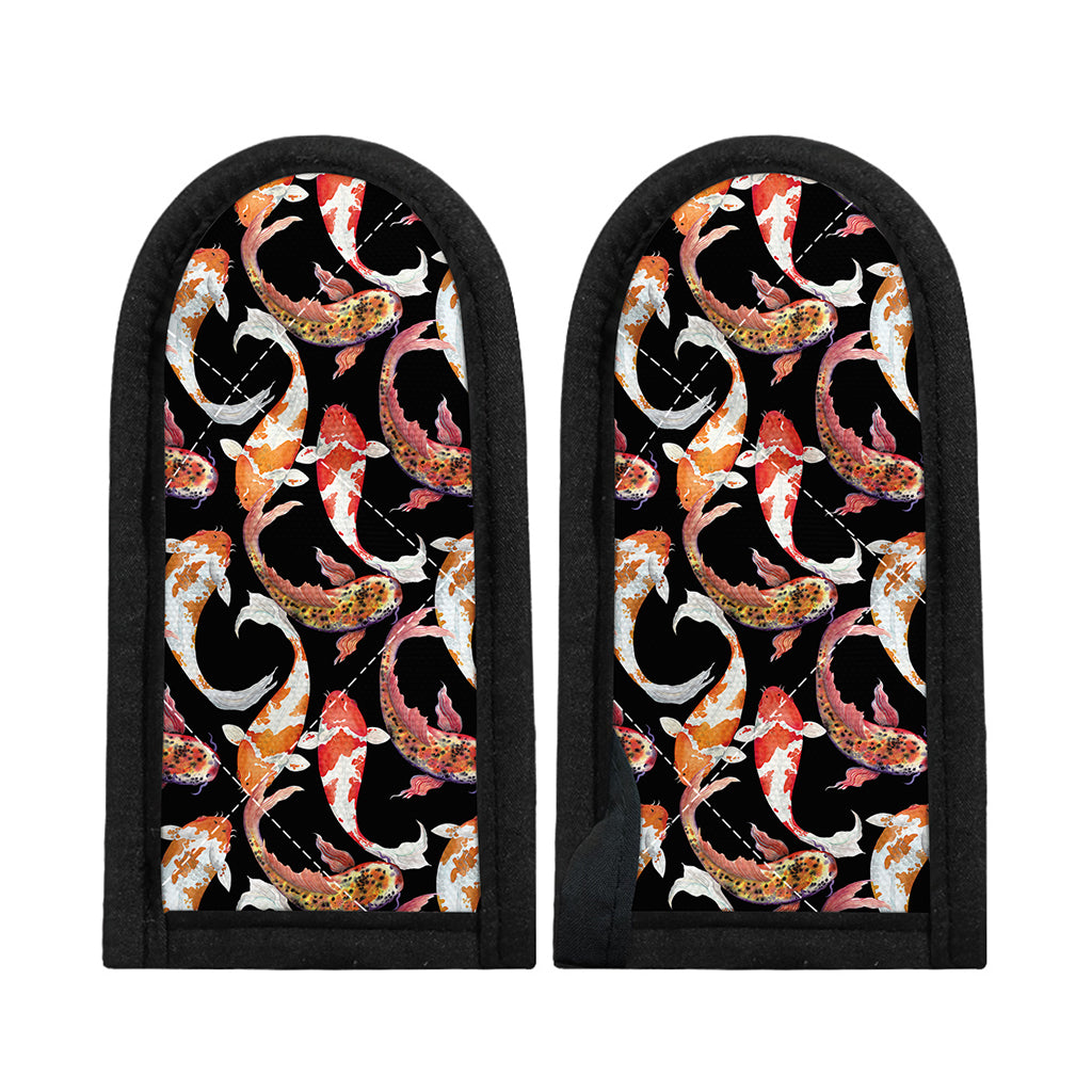 Watercolor Koi Carp Fish Pattern Print Skillet Handle Cover