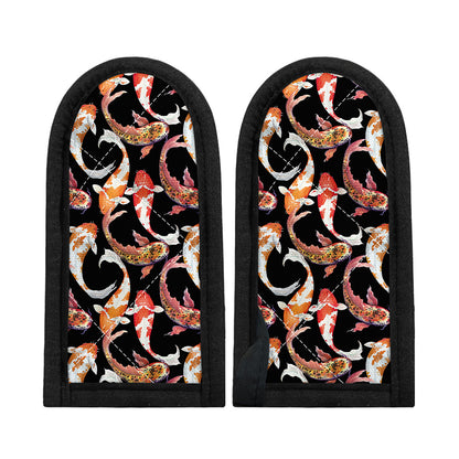 Watercolor Koi Carp Fish Pattern Print Skillet Handle Cover