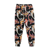 Watercolor Koi Carp Fish Pattern Print Sweatpants