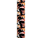 Watercolor Koi Carp Fish Pattern Print Table Runner