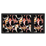 Watercolor Koi Carp Fish Pattern Print Trifold Wallet